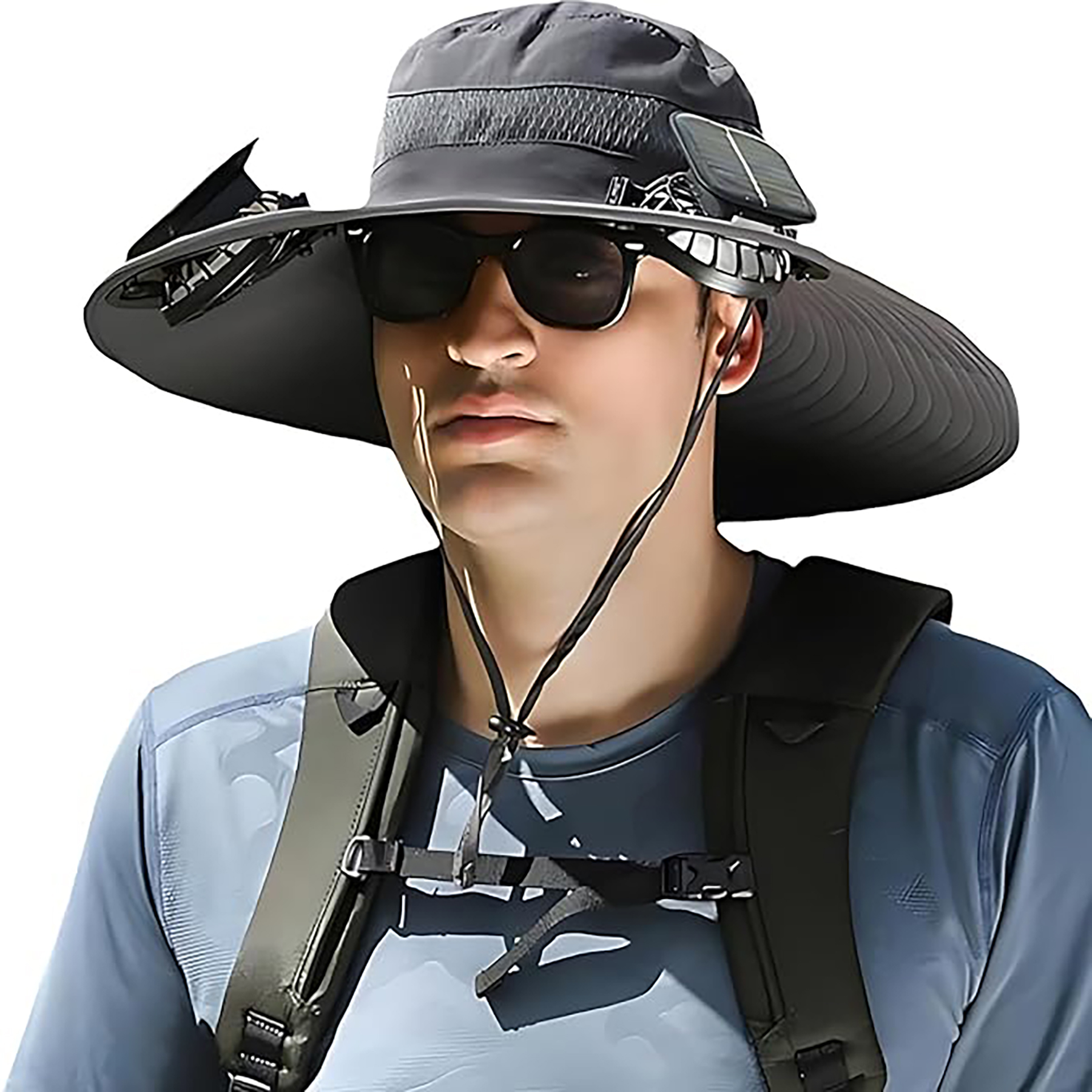 Solar Powered Cooling Fan Hat 3