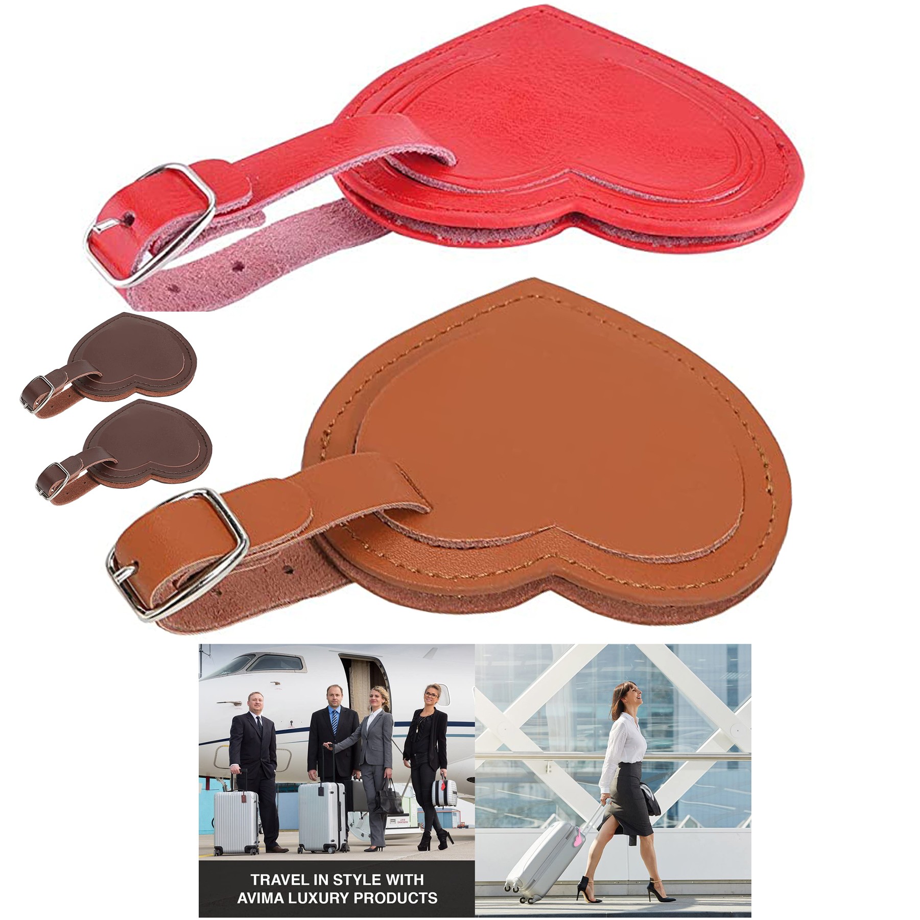 Heart Luggage Travel Bag Suitcase Tag 3