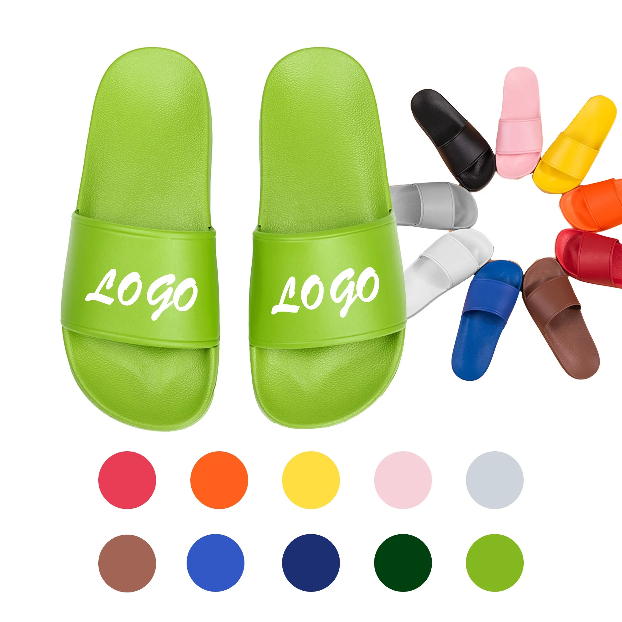 MOQ 30 PVC Non-slip Slippers Daily Use Sizes 6-14 1
