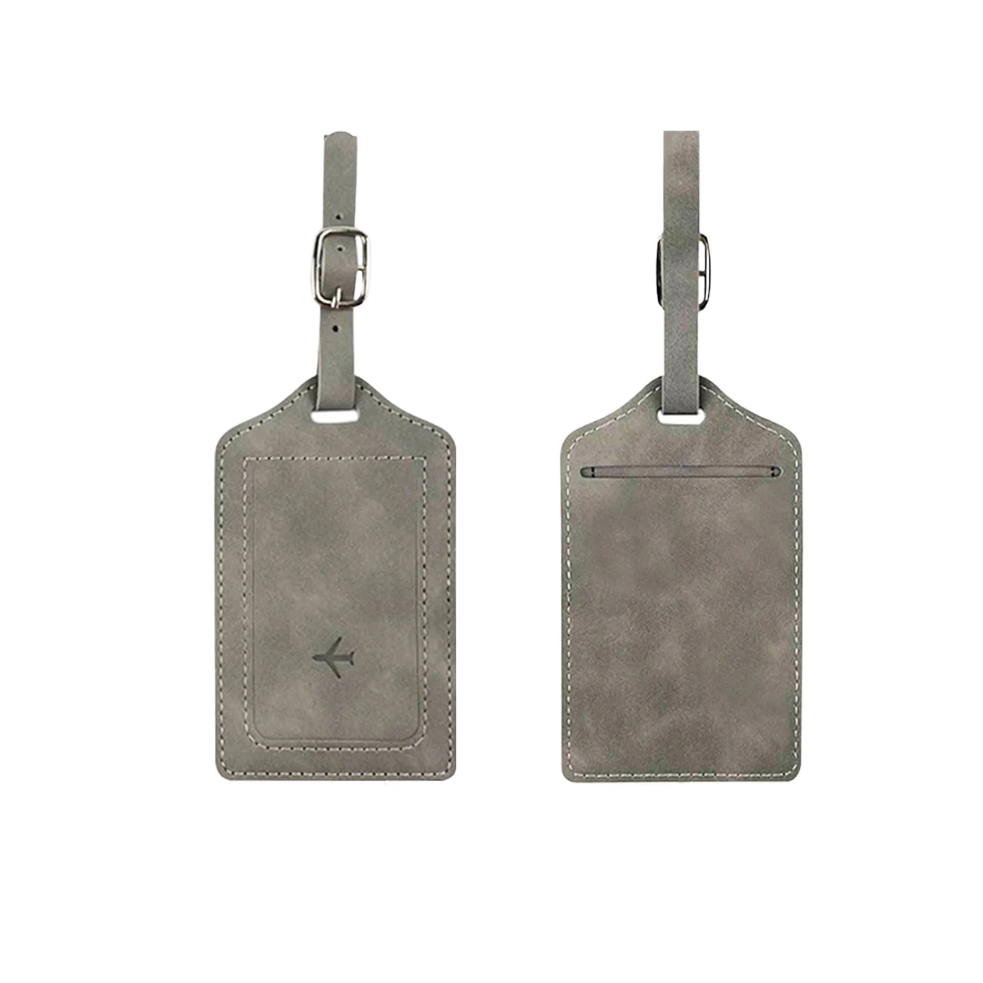 Custom PU Leather Luggage Tags - Travel Essentials 4