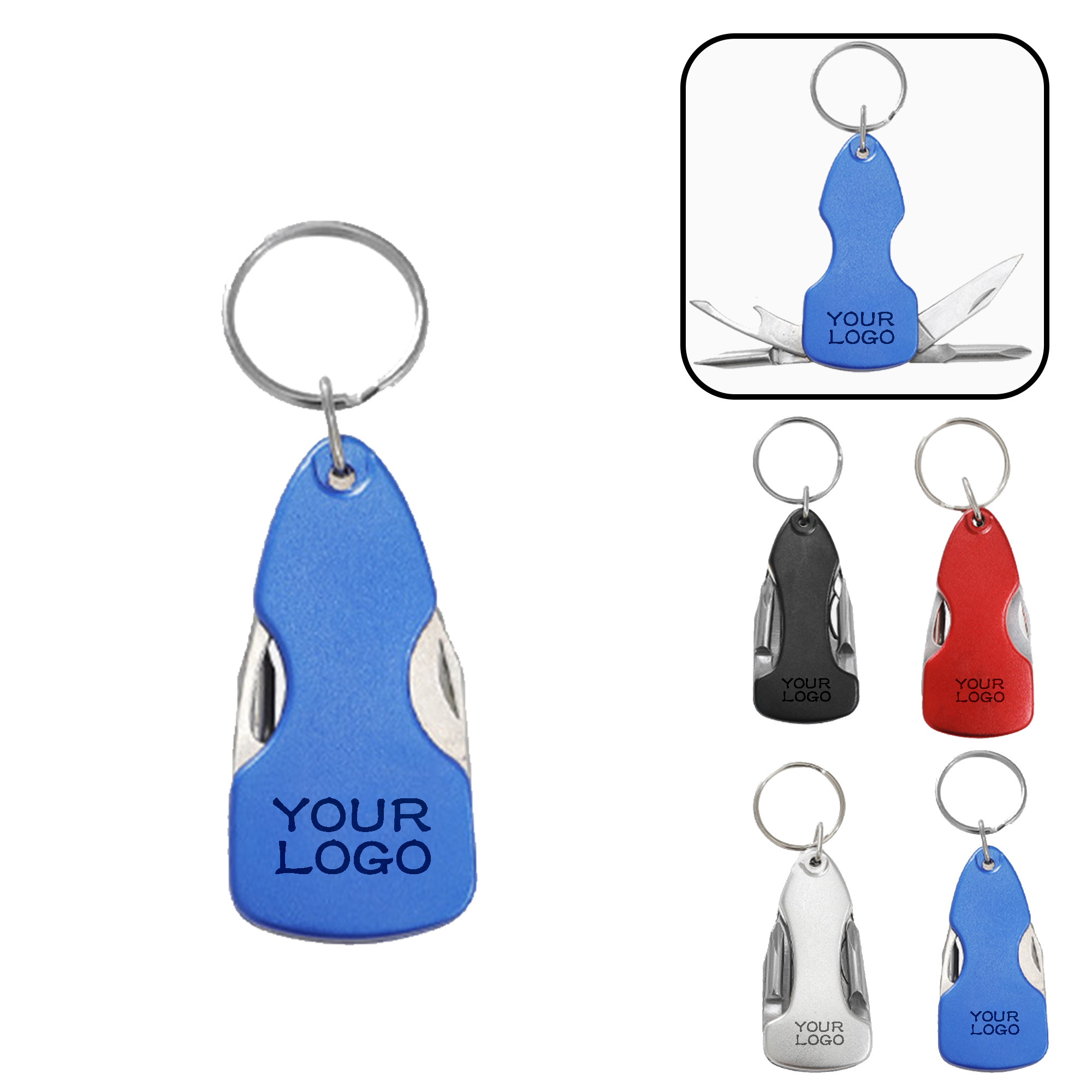 MOQ 20 PCS Pocket Tool Key Ring 2