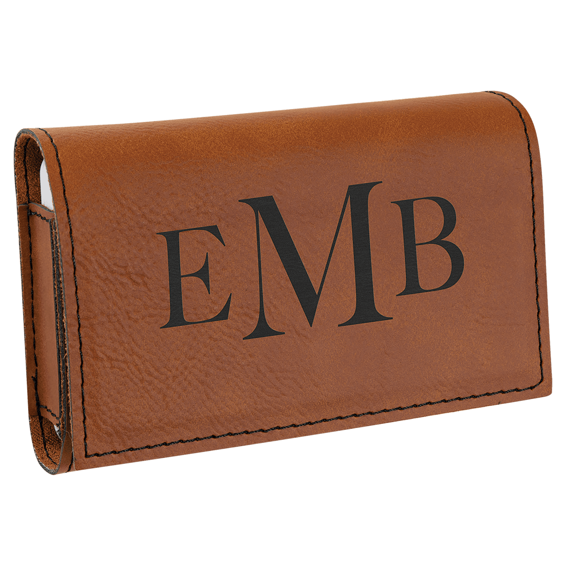 4 3/4" x 3 1/8" Rawhide Leatherette Pill Box 1