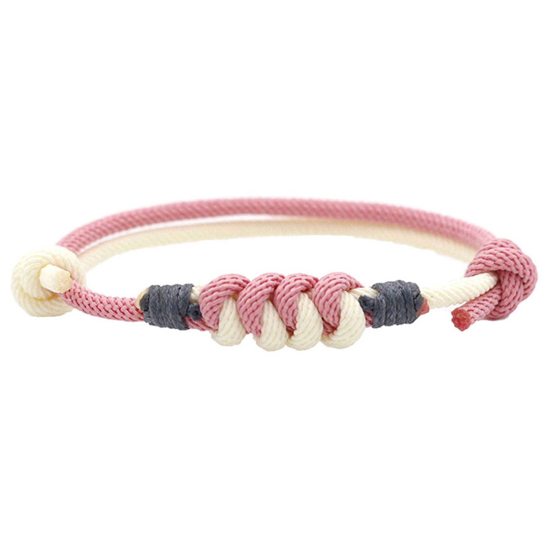 Weaving diamond knot friendship bracelet 7