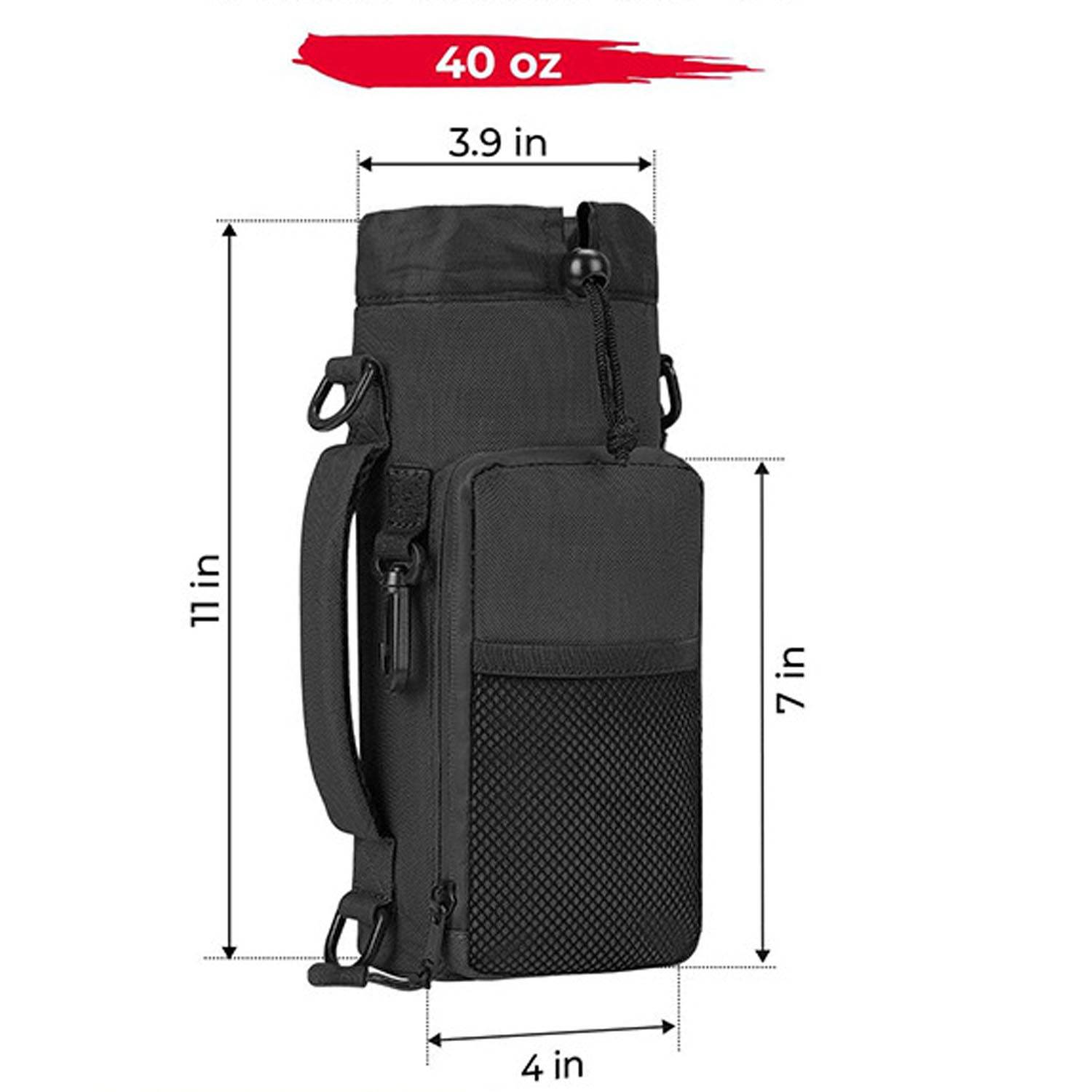 Adjustable Shoulder Strap Crossbody Water Bottle Bag 8