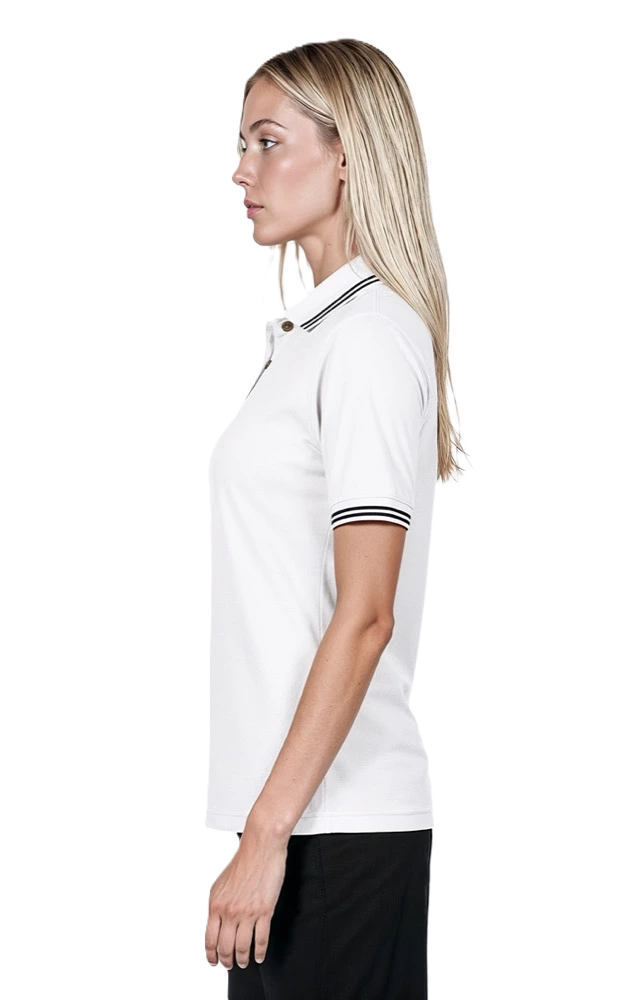 Ladies' Superblend Tipped Pique Polo 51