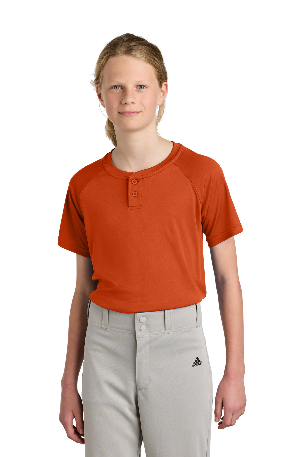 Sport-Tek Youth PosiCharge Competitor 2-Button Henley YST359 61