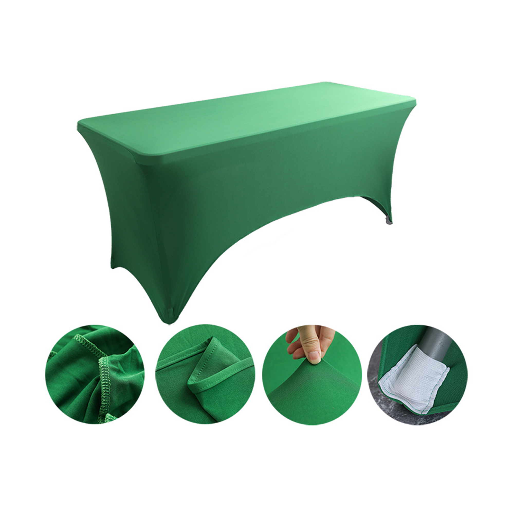 Six Foot Elastic Table Cover For Hotel And Restaurant Use 10
