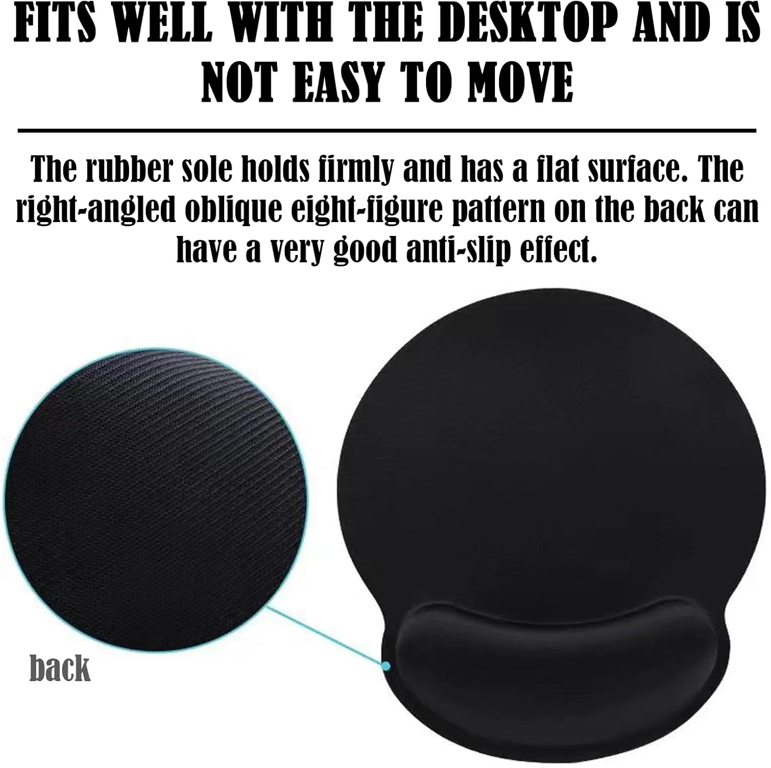 Mouse Pad with Memory Foam Wrist Support 3