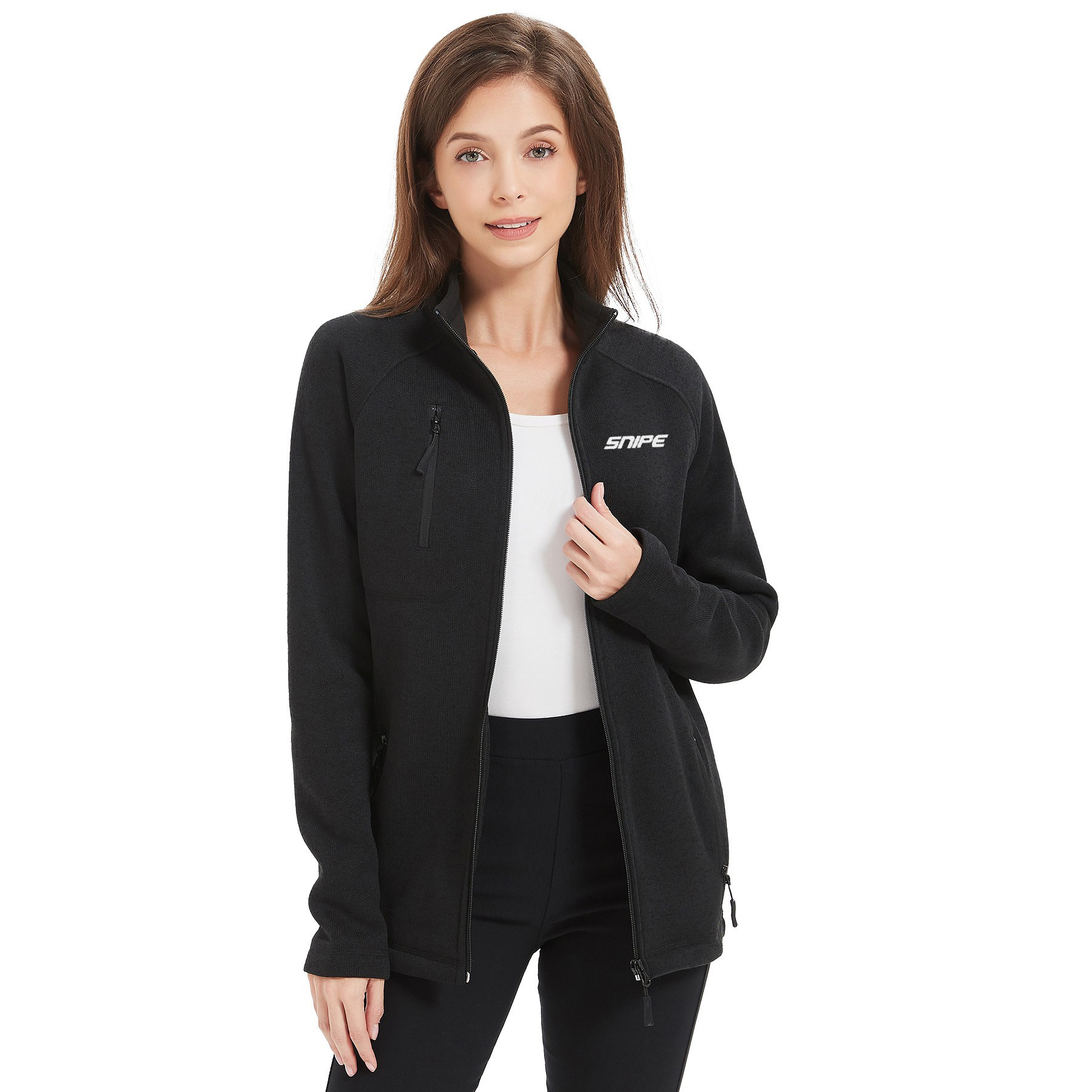 Women's Full Zip Microfleece Brushed Back Jacket 5