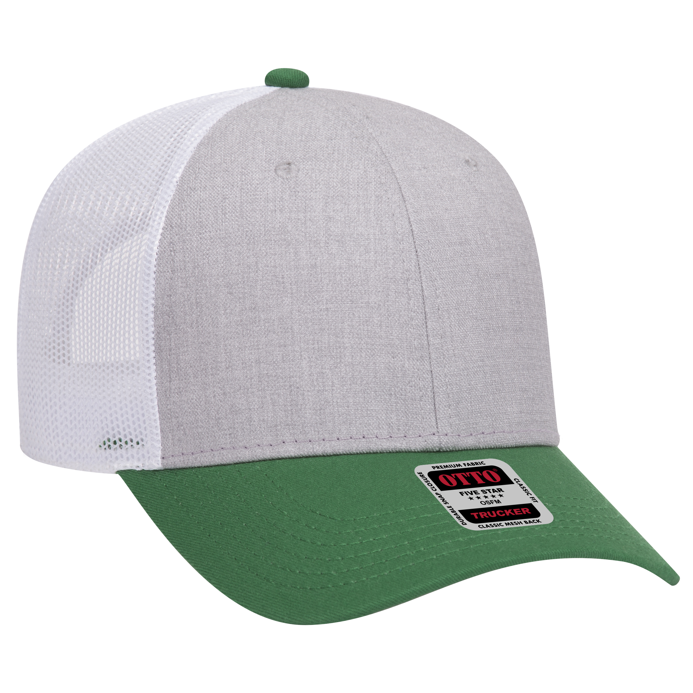 OTTO CAP® 6 Panel Low Profile Mesh Back Trucker Hat 52