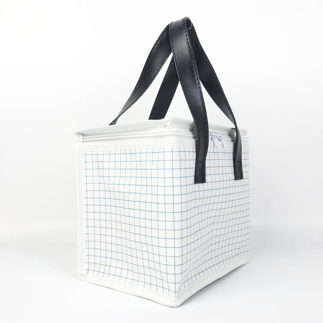 Stylish And Durable Lunch Bag With PU Leather Handles 2