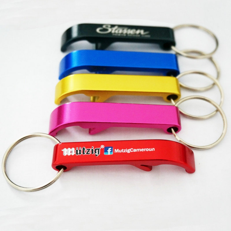 Aluminum Bottle Opener with Key Chain (Screen Print) 2