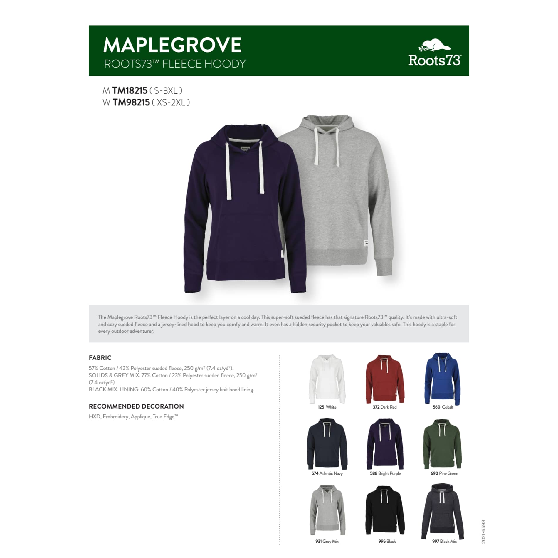 Women's MAPLEGROVE Roots73 Flc Hoody 132