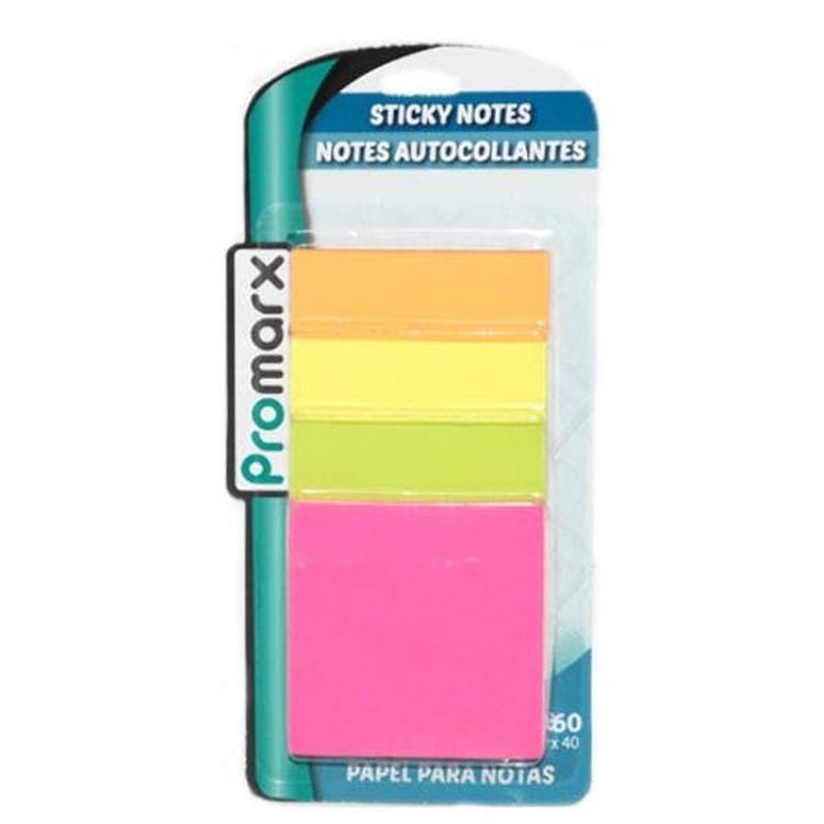 Neon Sticky Notes - 4 Pack 40 Sheets 2