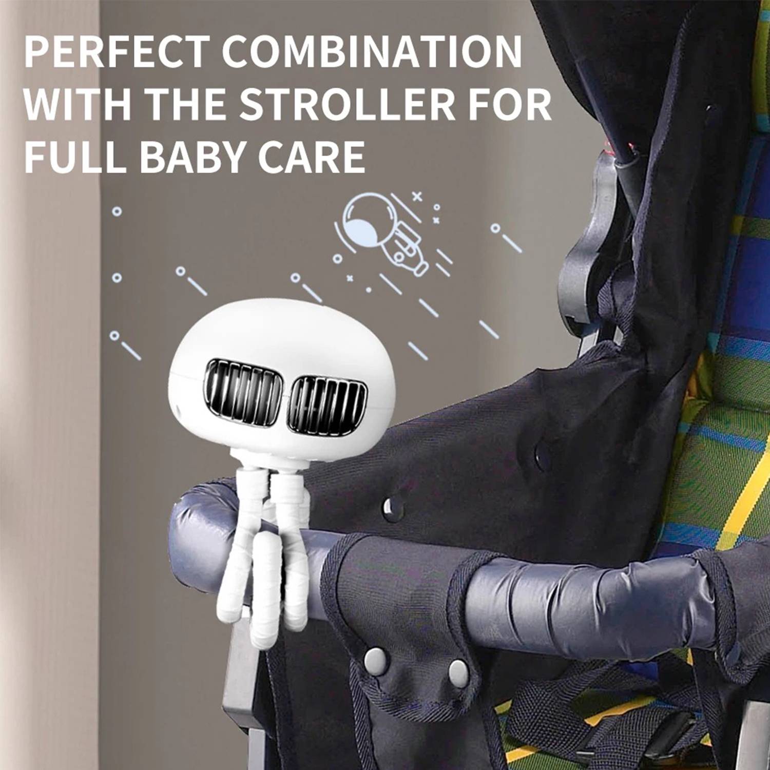 Portable Bladeless Stroller Fan 4