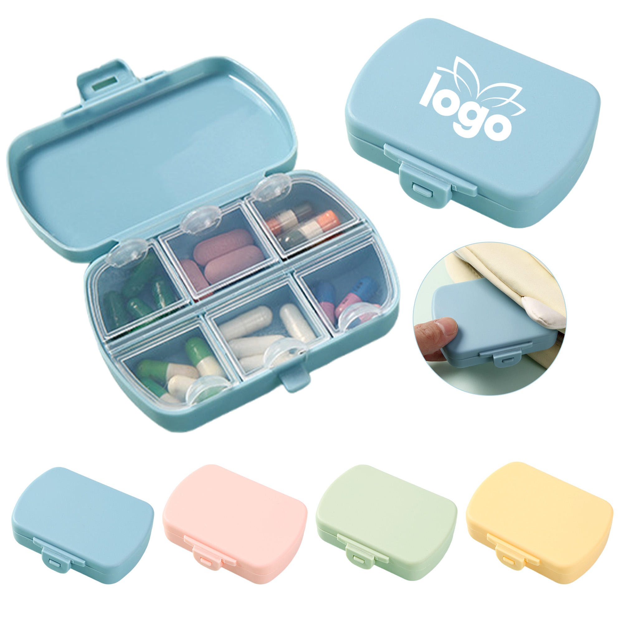 Portable Pill Organizer with Separate Compartments 4