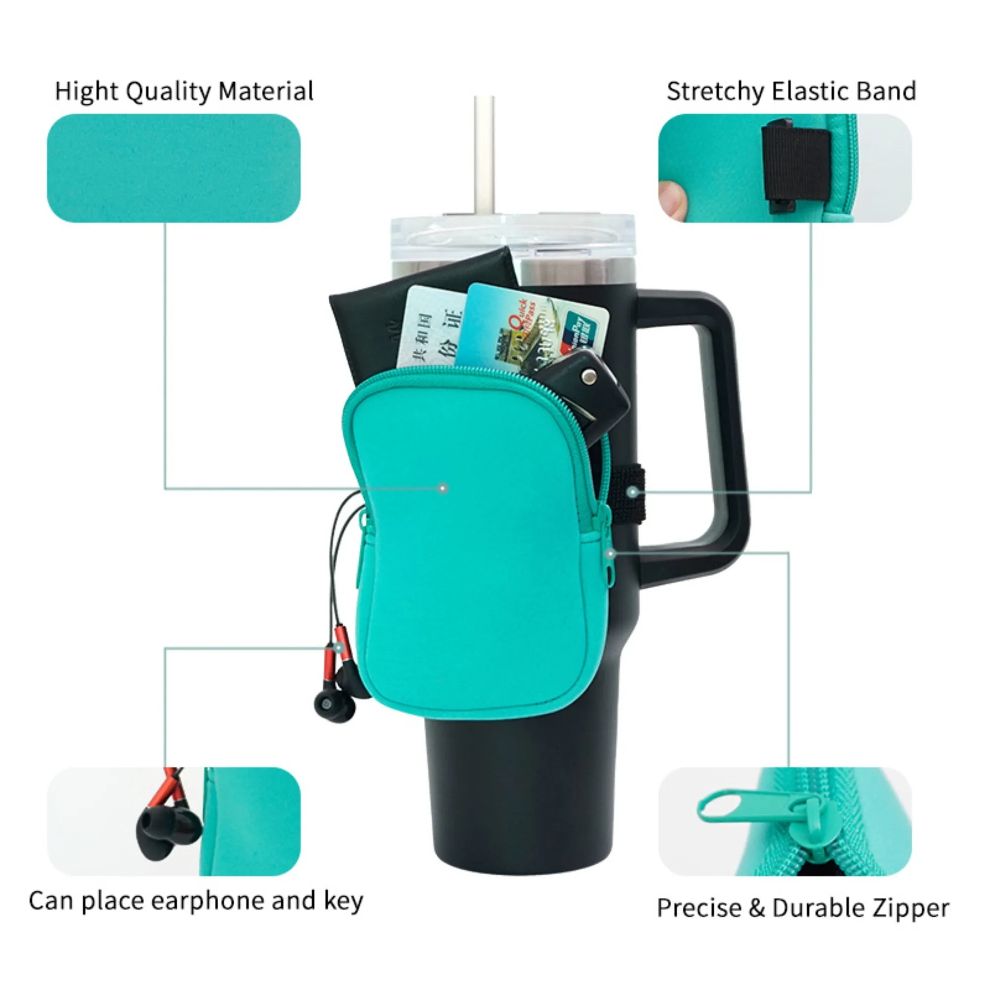 Customized Non-slip Coin Purse Cup Holder 4