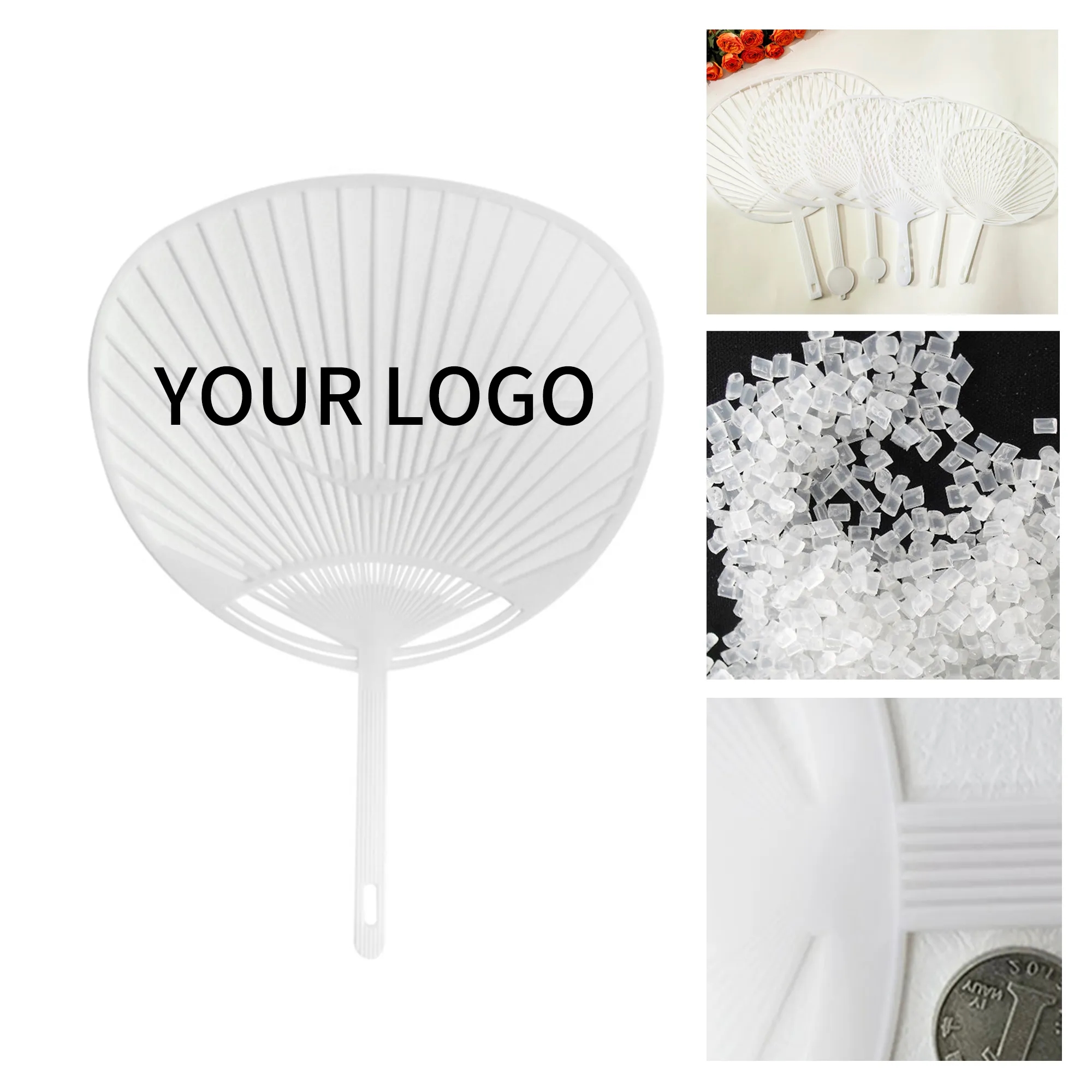 7x11 Inch Plastic Hand Fan 2
