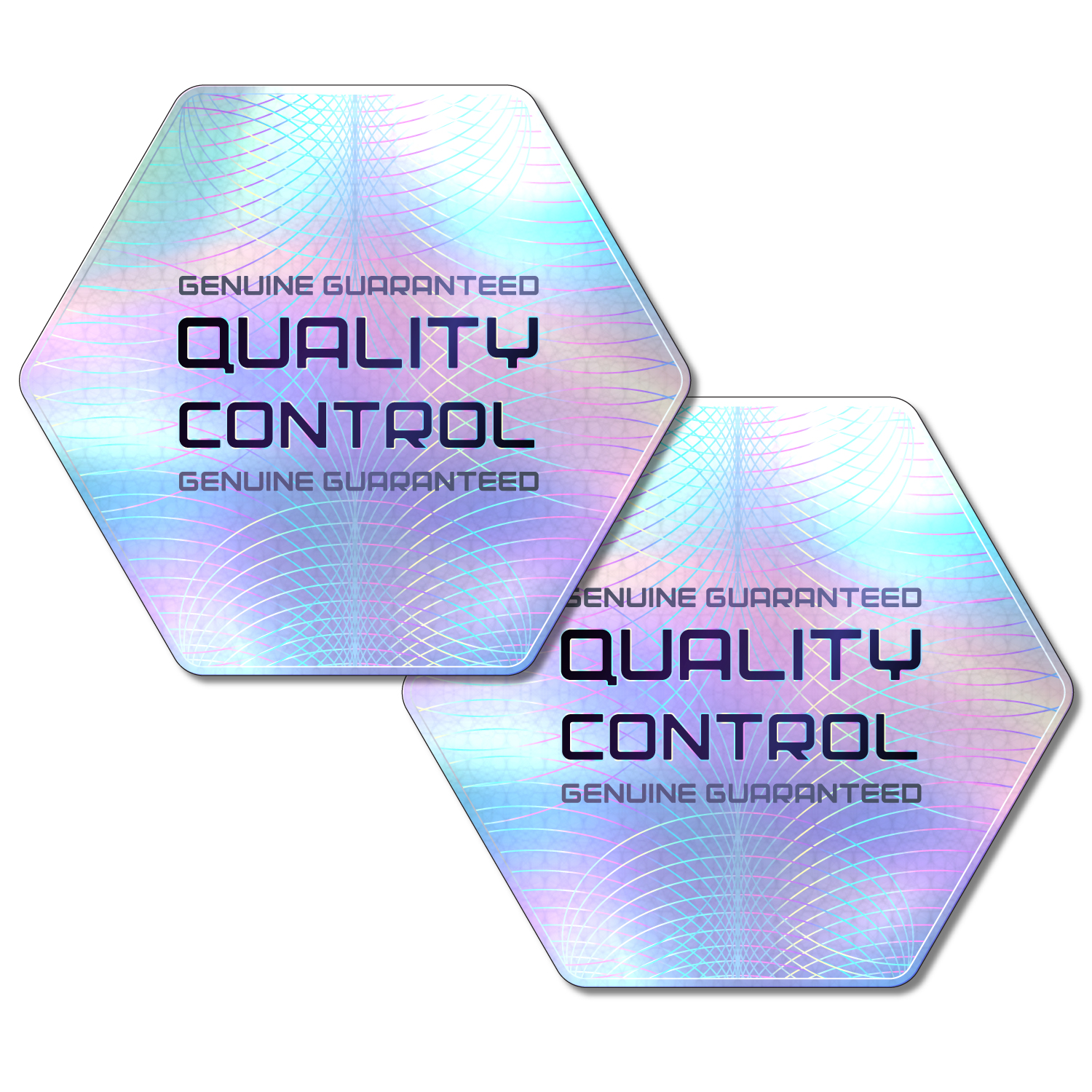 1 to 7 Sq. Inch Double-Side Adhesive Window Decal - 4 Colour Process