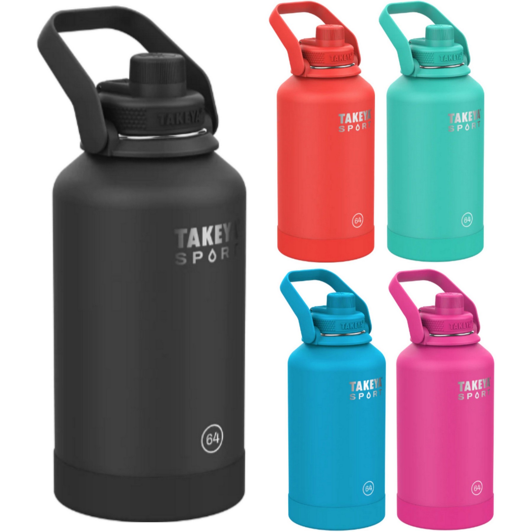Takeya Sport 64 oz Stainless Steel Bottle 1