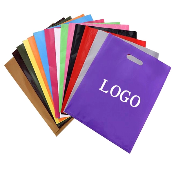 12" x 14" - Die Cut PE Handle Bags 2