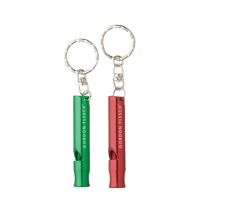 Aluminum Tubular Whistle Keyring