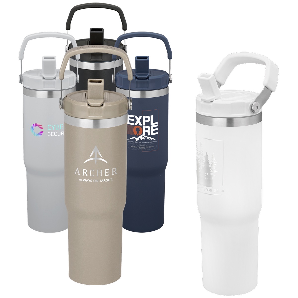 28oz Urban Peak® Pinnacle Flip Straw Tumbler