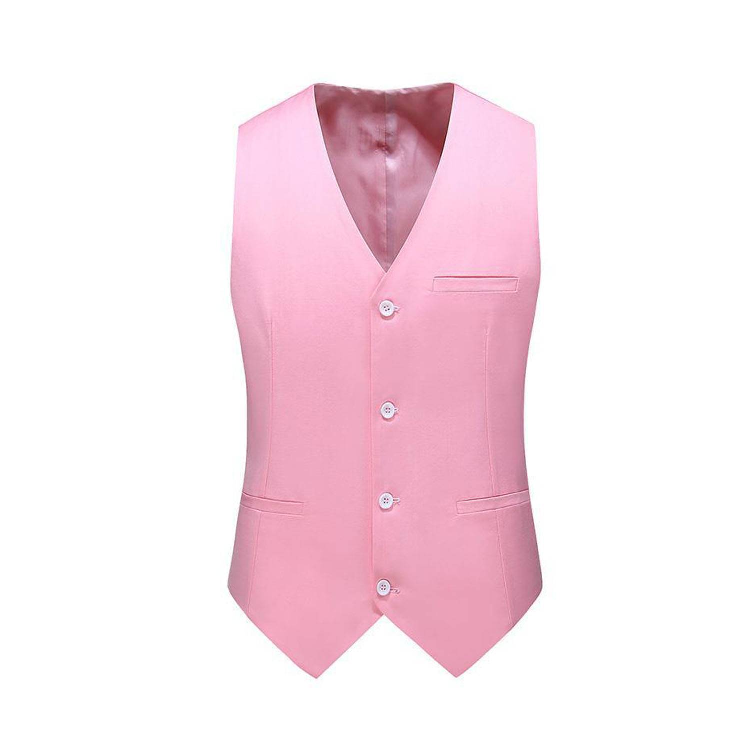 Men Adjustable Business Polyester Suit Vest for Comfort Fit 5