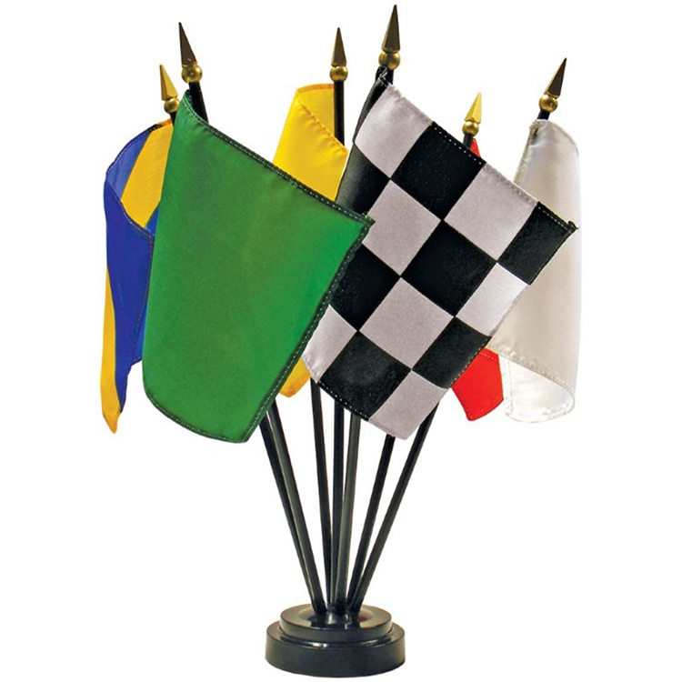 4" x 5" Mounted Auto Racing Mini Desk Set of 7 2