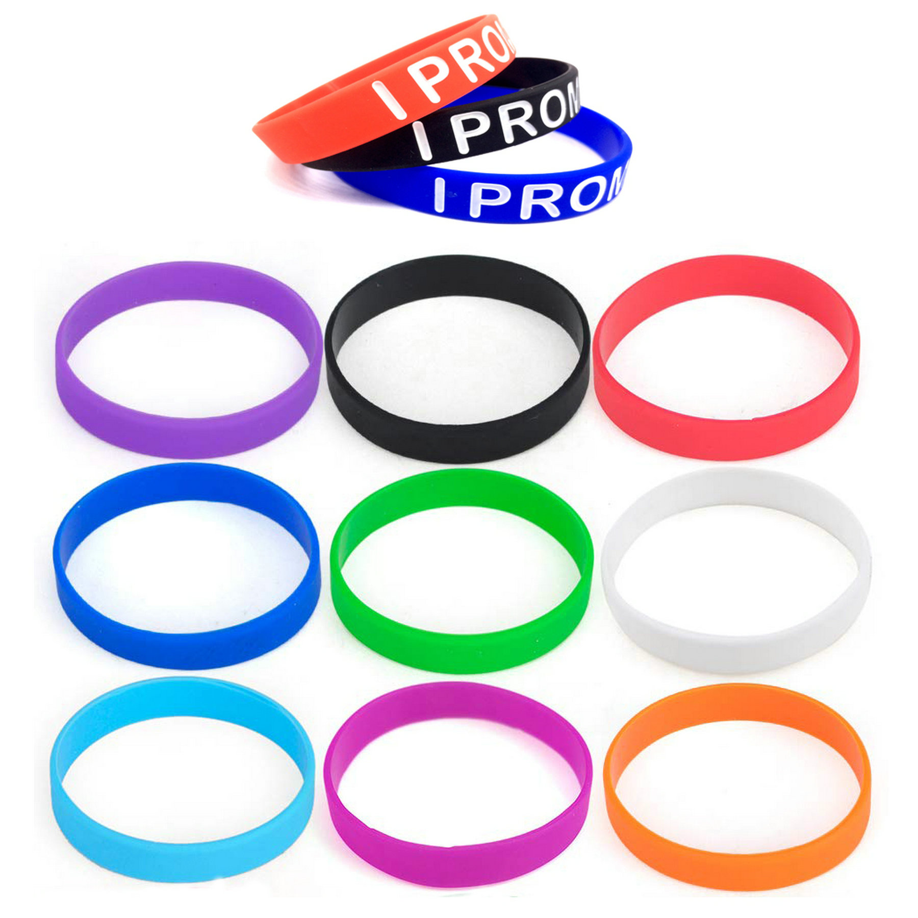 Silicone Wristbands Rubber Bracelets 1