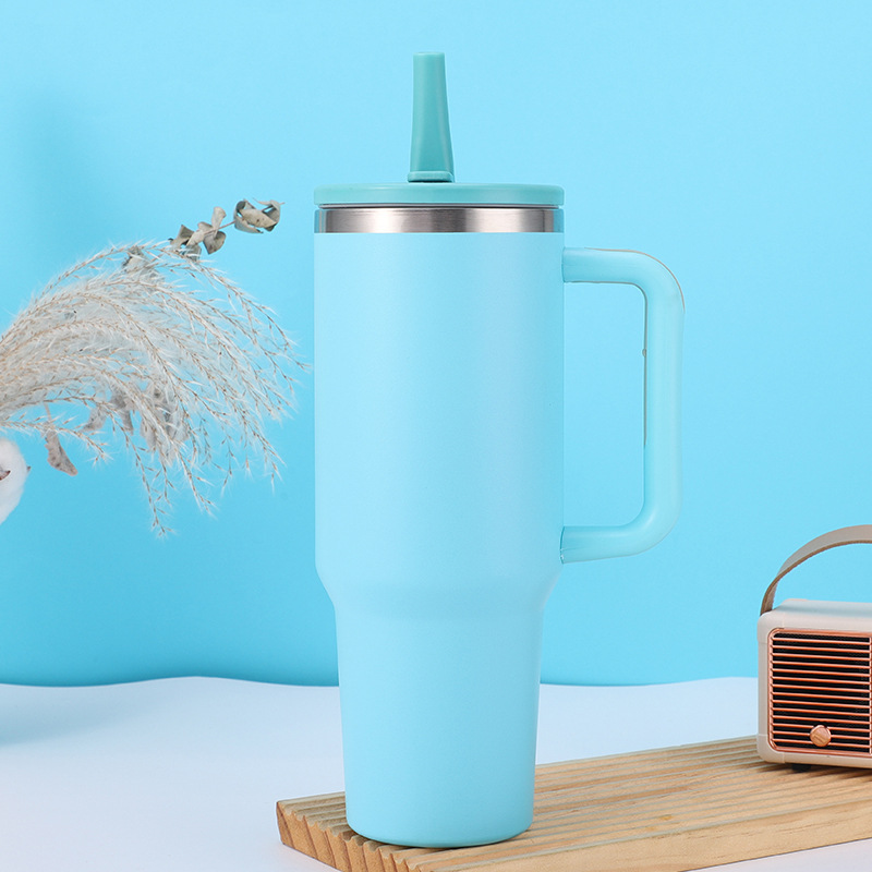 40oz 304 Steel Recycled Travel Tumbler with Straw 1