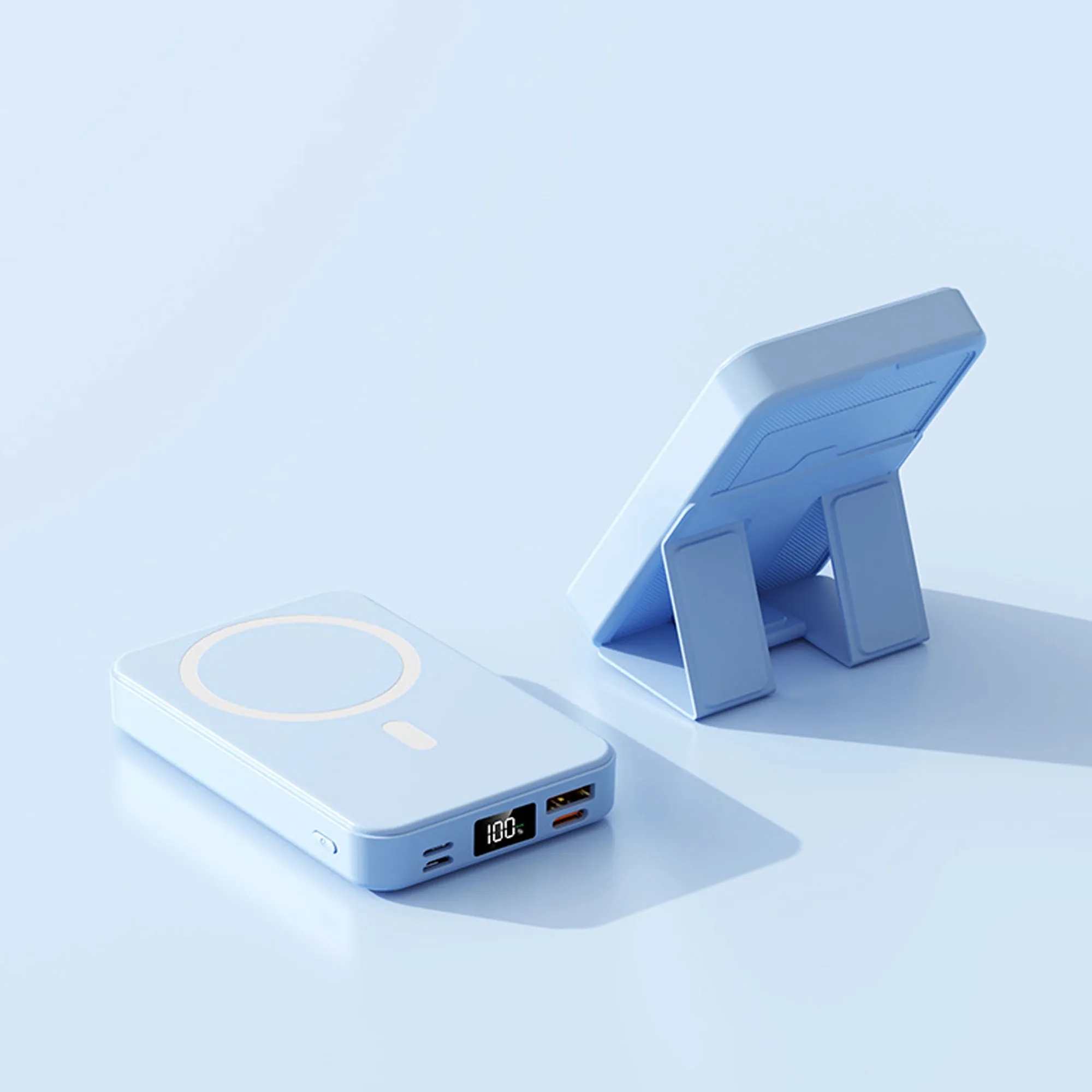 10000mAh Foldable Magnetic Wireless Portable Charger 3