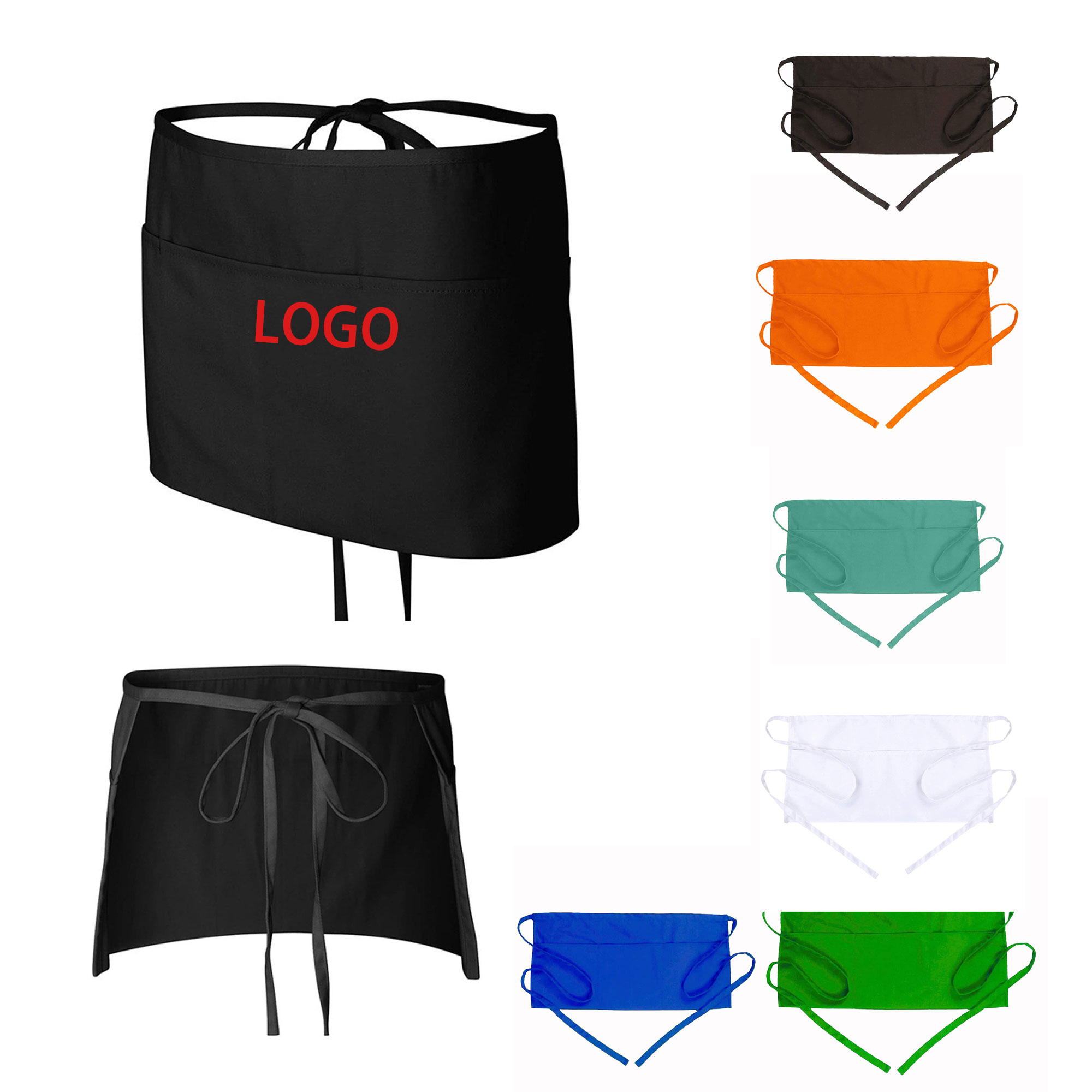 Half Body Server Short Aprons 2