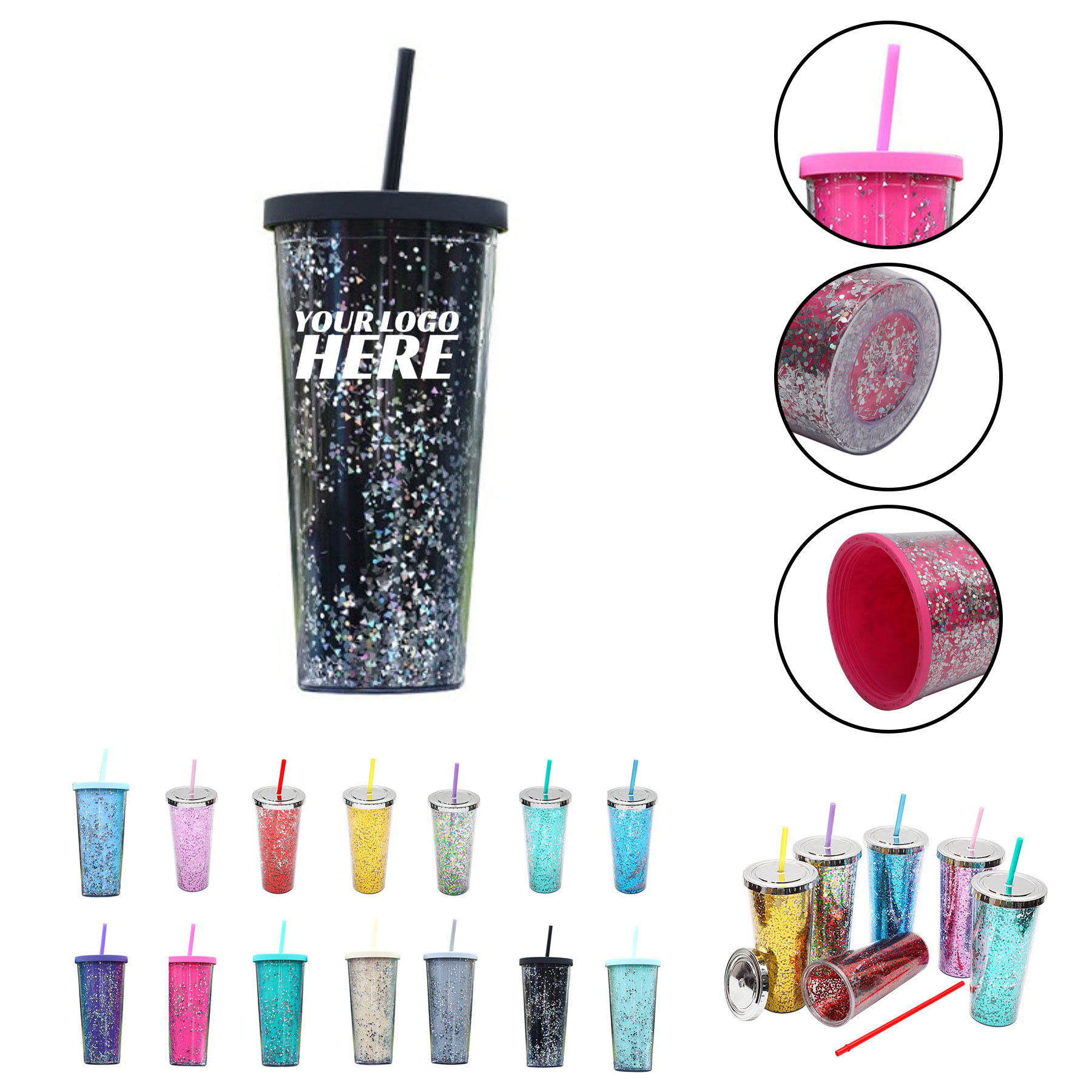Iridescent Iced Coffee Travel Mug  1