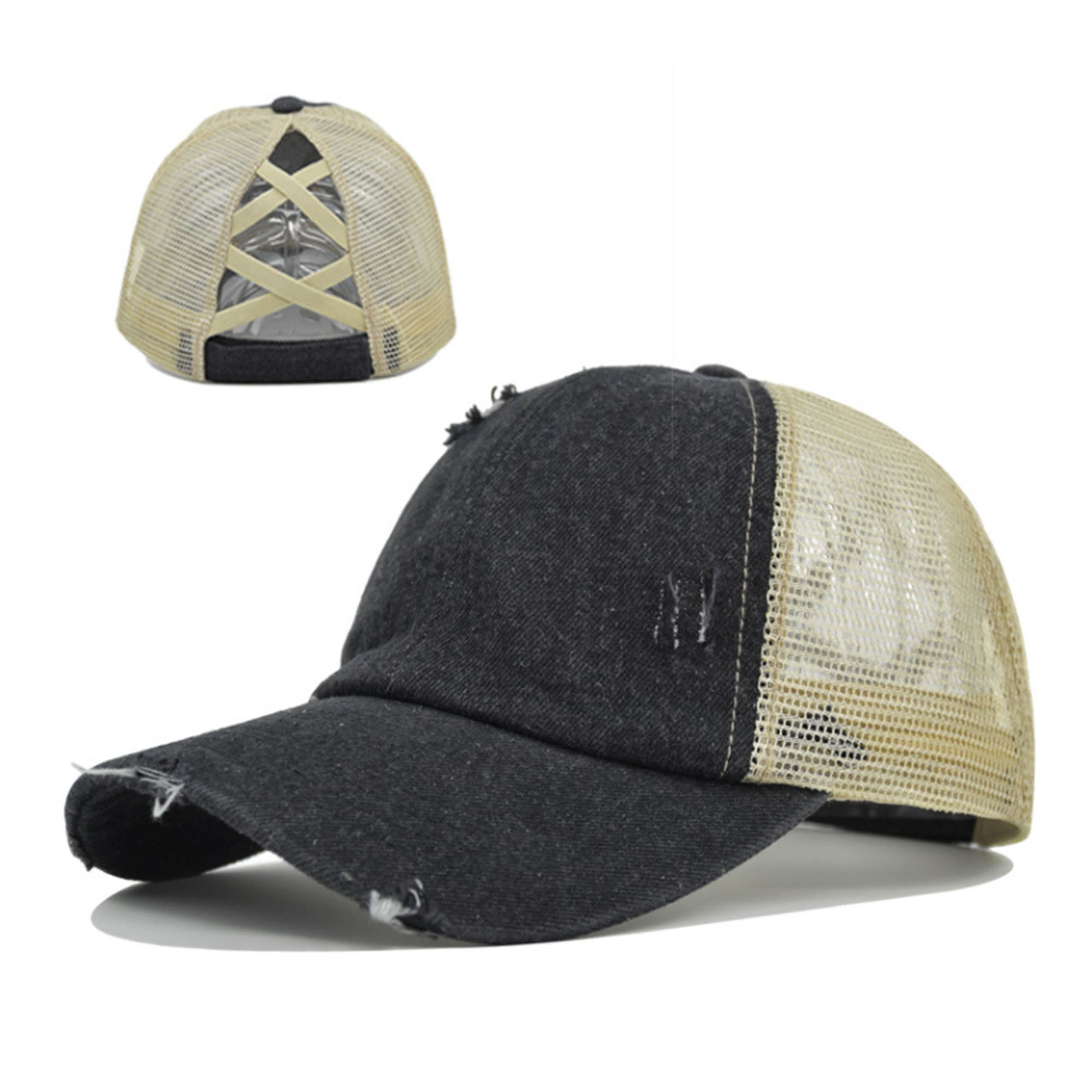 Adjustable Ponytail Hat with Soft, Lightweight Fabric 3