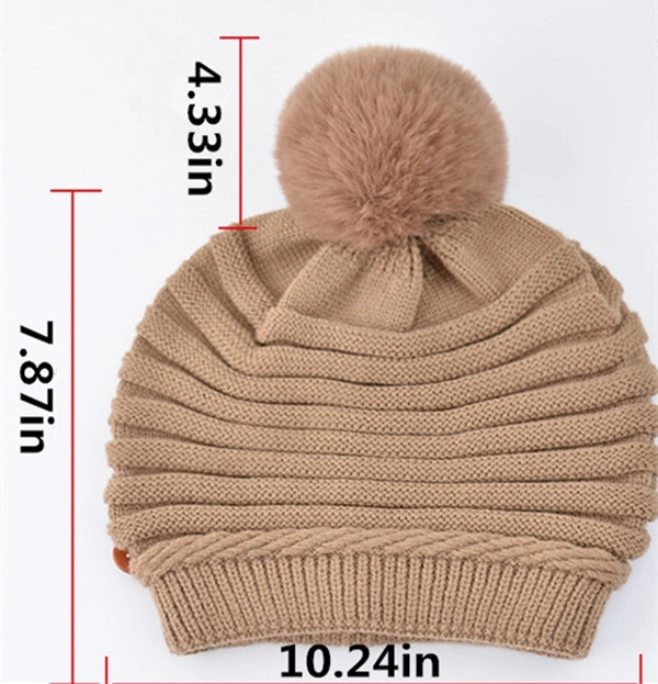 Beanie Hat With Button 3