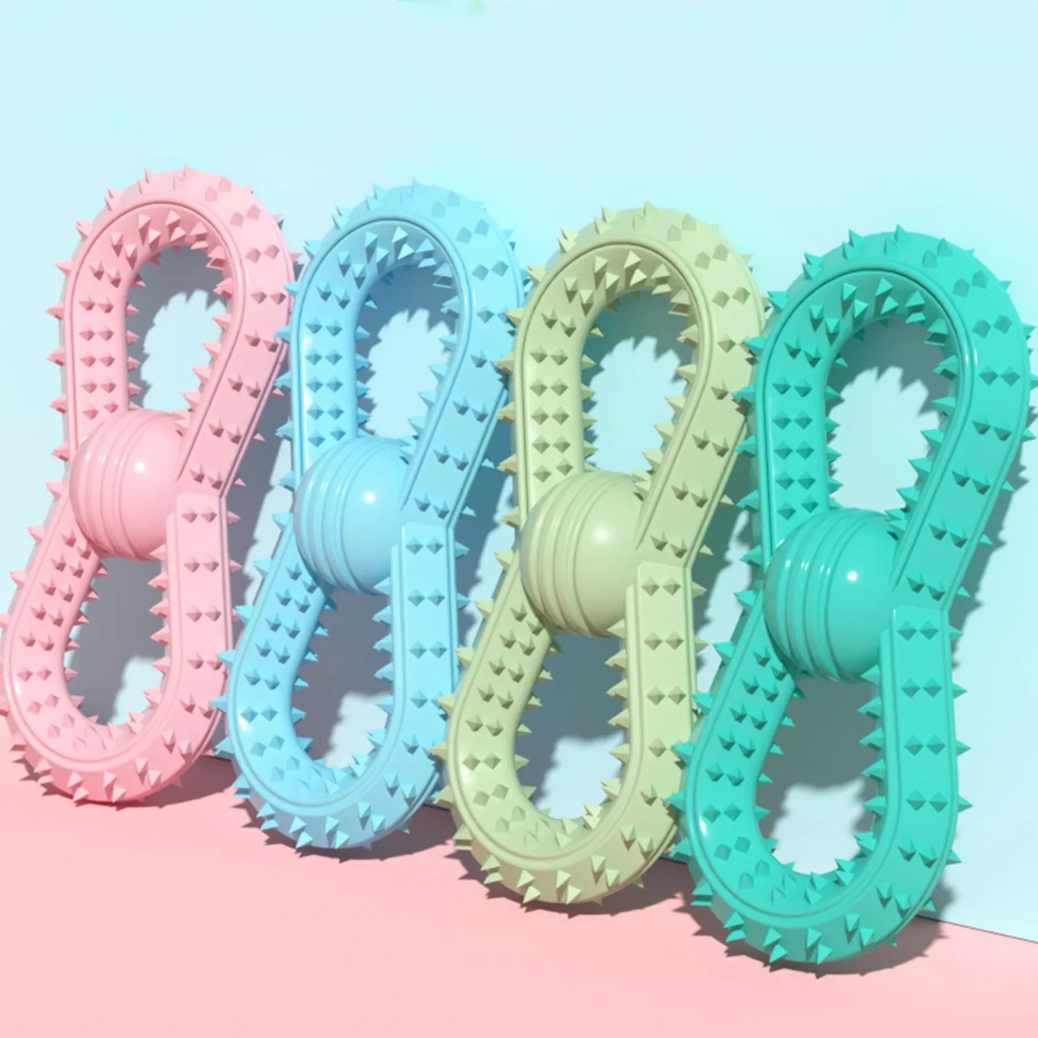 New Pet Tpr8 Shaped Ball Dog Toy Bite Ring 6