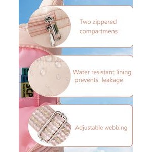 Water Bottle Holder Carrier Shoulder Bag With Strap Water Bottle Puffer Bag 3