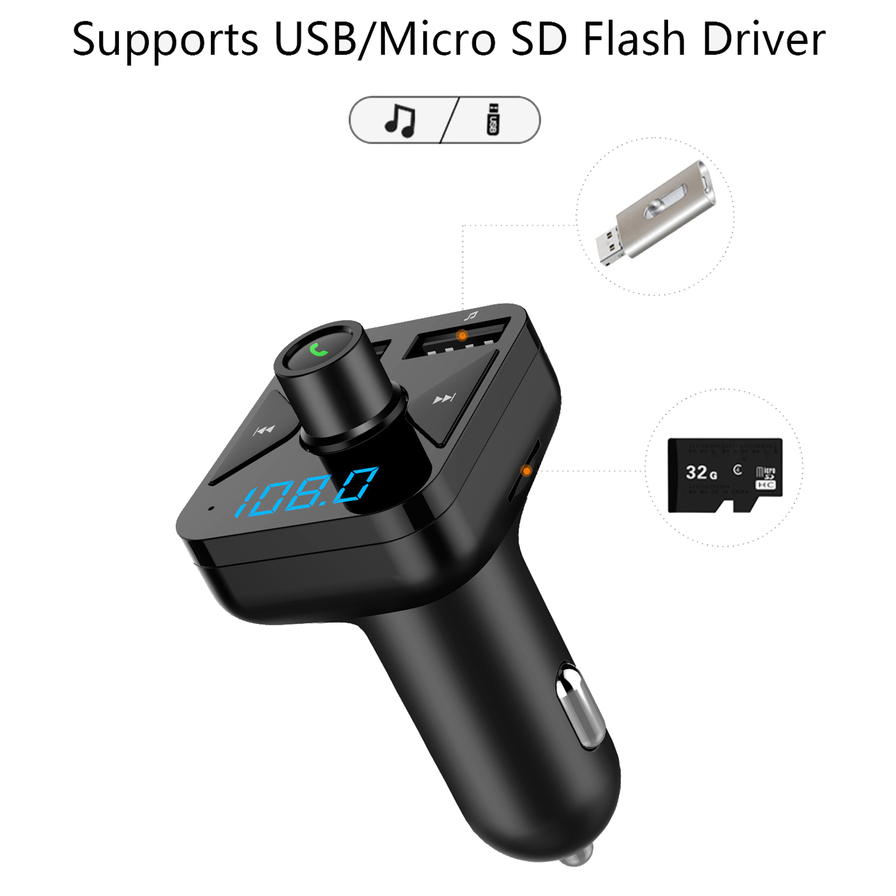 Bluetooth FM Transmitter for Car