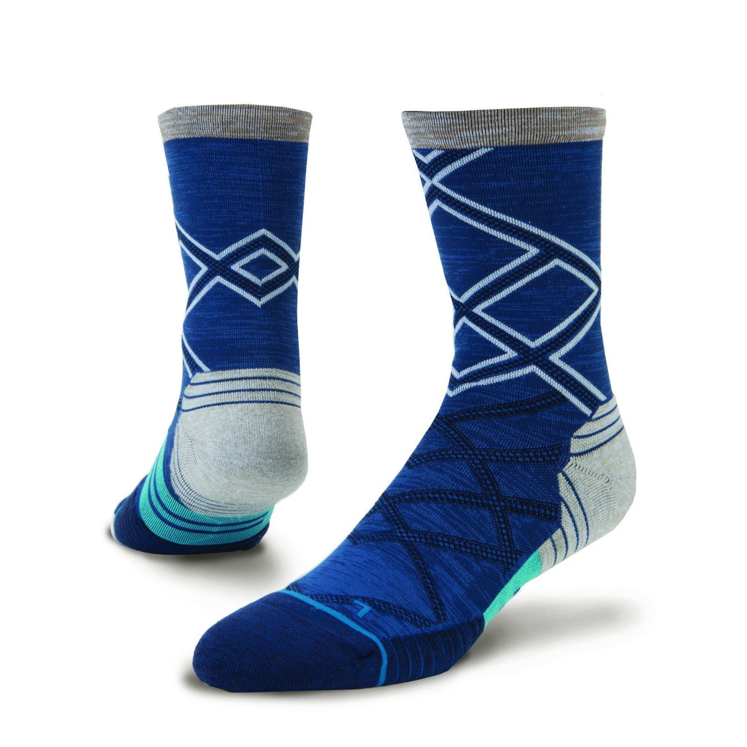Cushioned mid cuff custom knit basketball socks, 144 needles 4