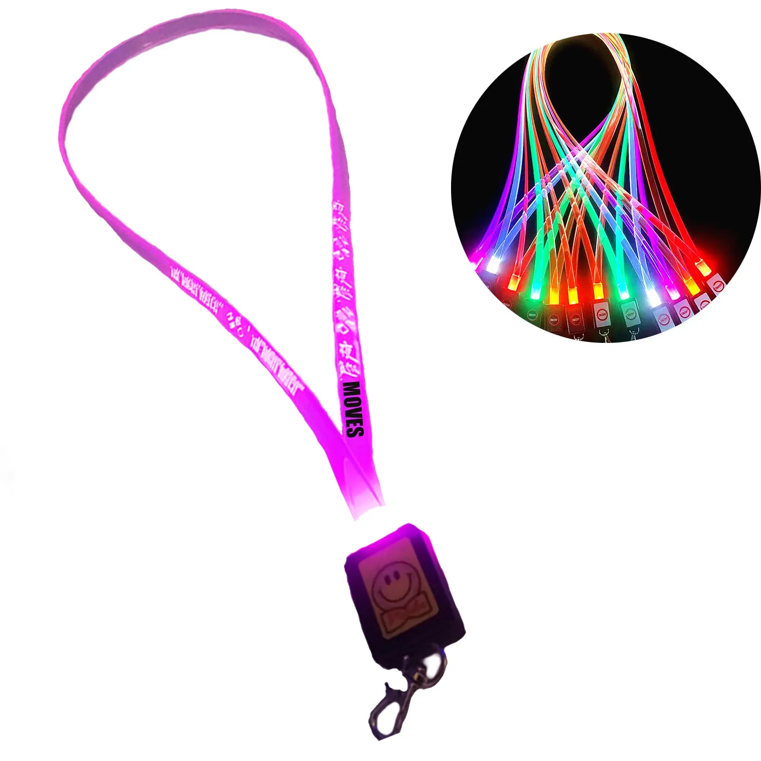 Led Light Up Neon Necklace Neck Lanyard 1