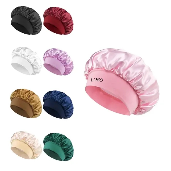 Colorful Wide-Band Elastic Sleep Cap with Soft Headwear 7