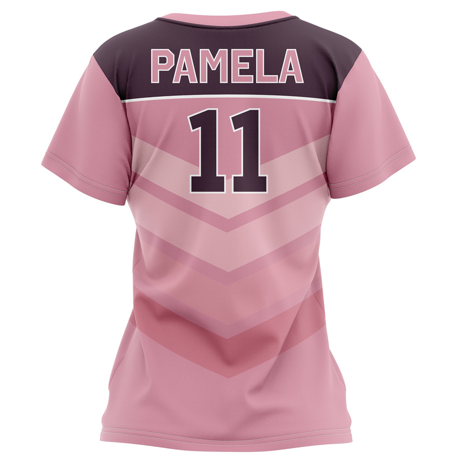 Women's Lightweight Sublimation Football Fanwear Jersey - Interlock with Mesh Siding 7