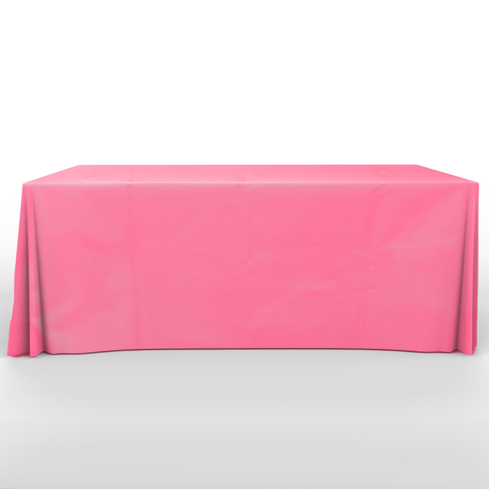 Recyclable, Non Woven 6' Flat, 4 Sided Screen Print Table Cover 1