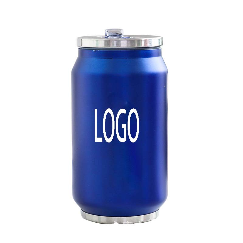 Can Shape Stainless Steel Insulated Water Bottle w/ Straws---10 oz 3