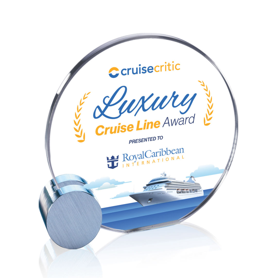 Verdunn VividPrint™ Award - Starfire/Silver Circle 7