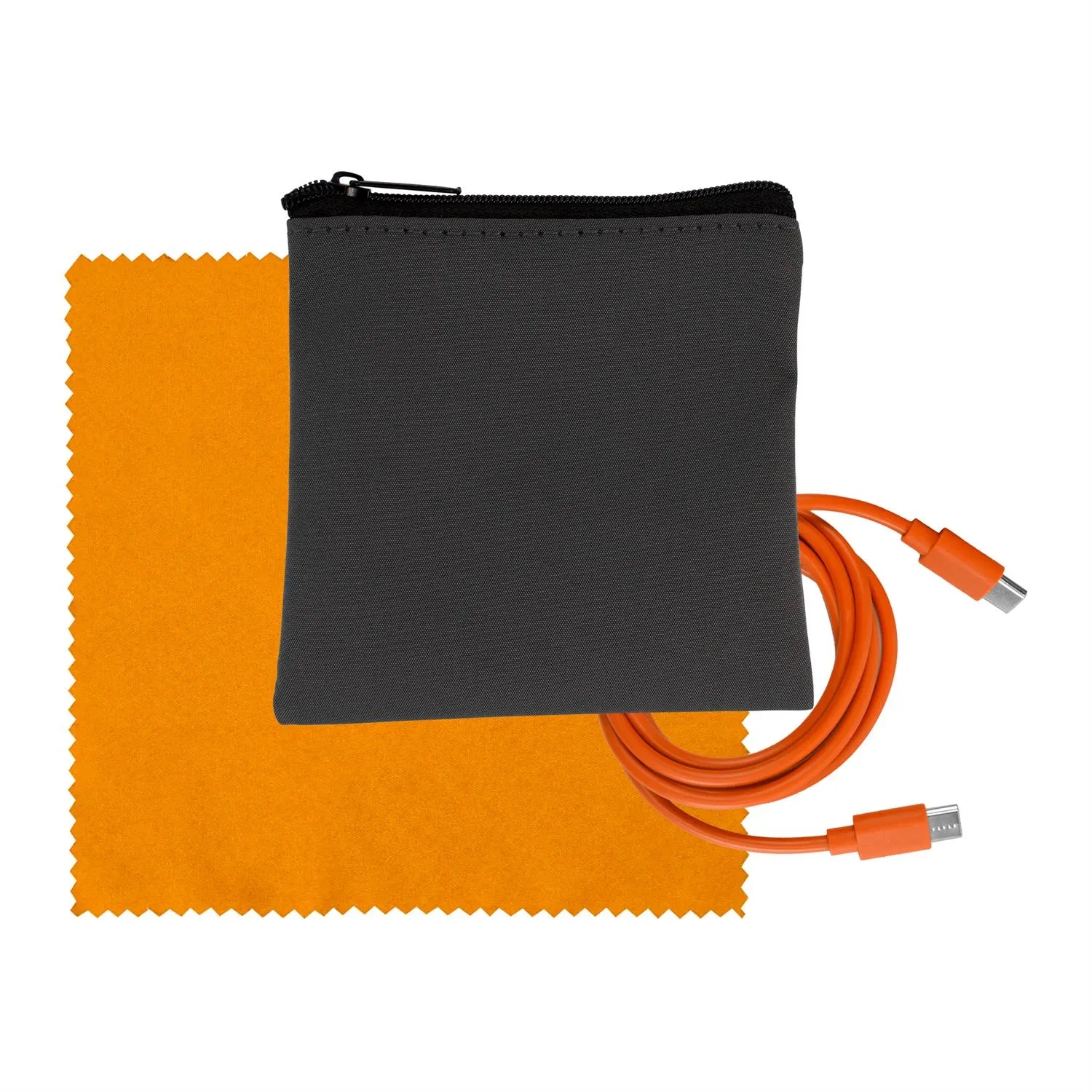 Gray Executive C to C Cable & Cloth Set 16