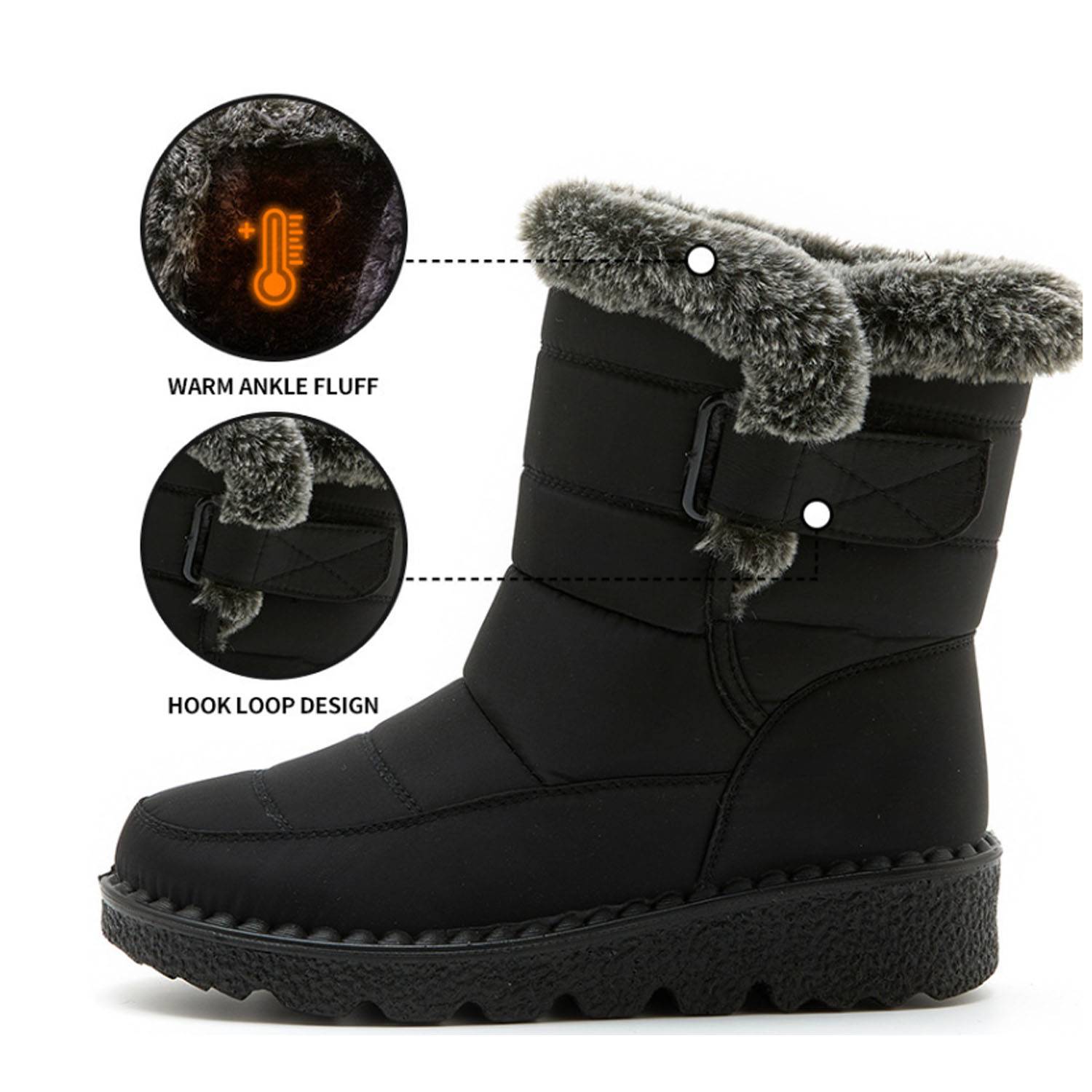Women's thick-soled winter warm snow boots 2