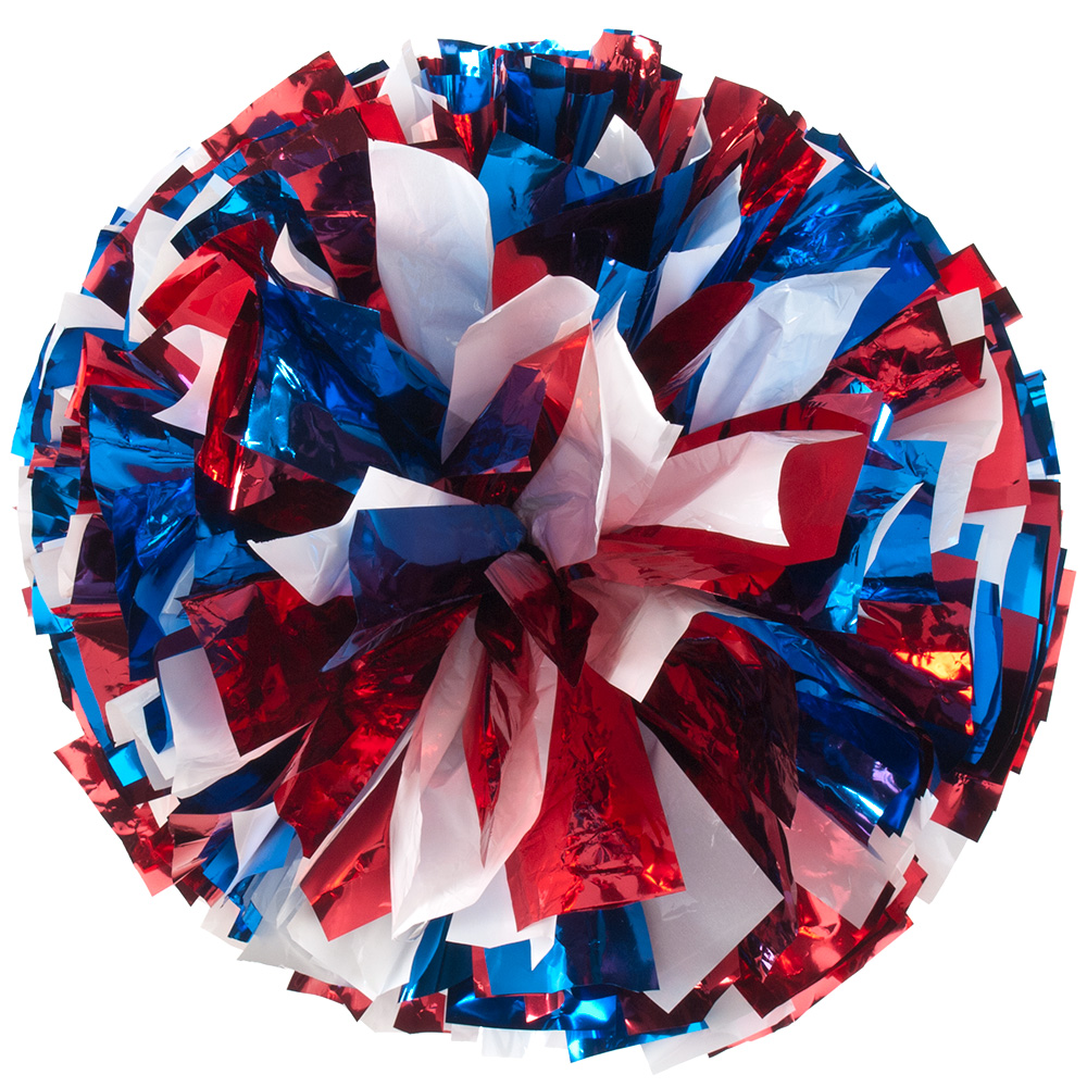Custom Metallic Super Wide Pom, Mixed Streamers 6