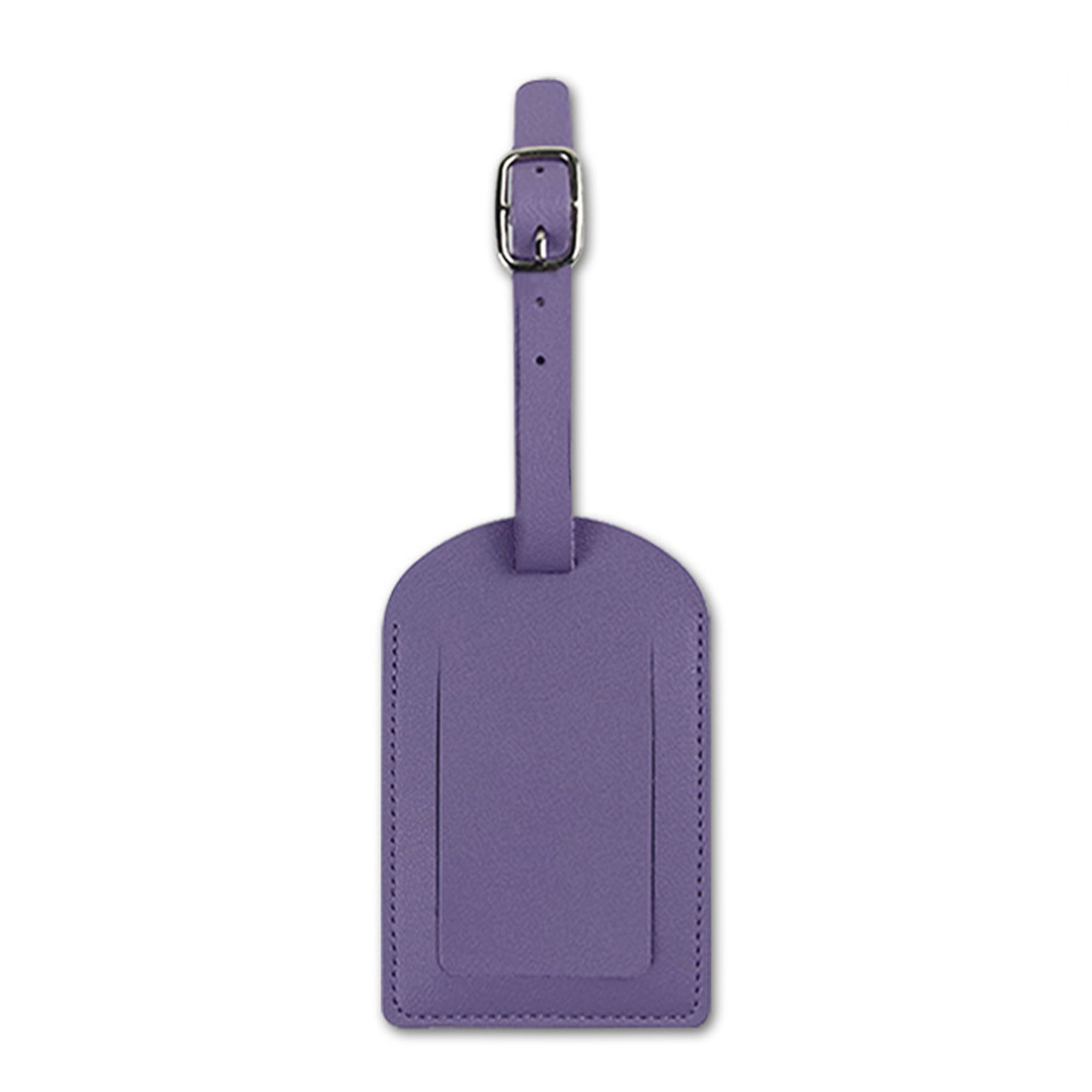 Debossed PU Leather Luggage Bag Tags 5